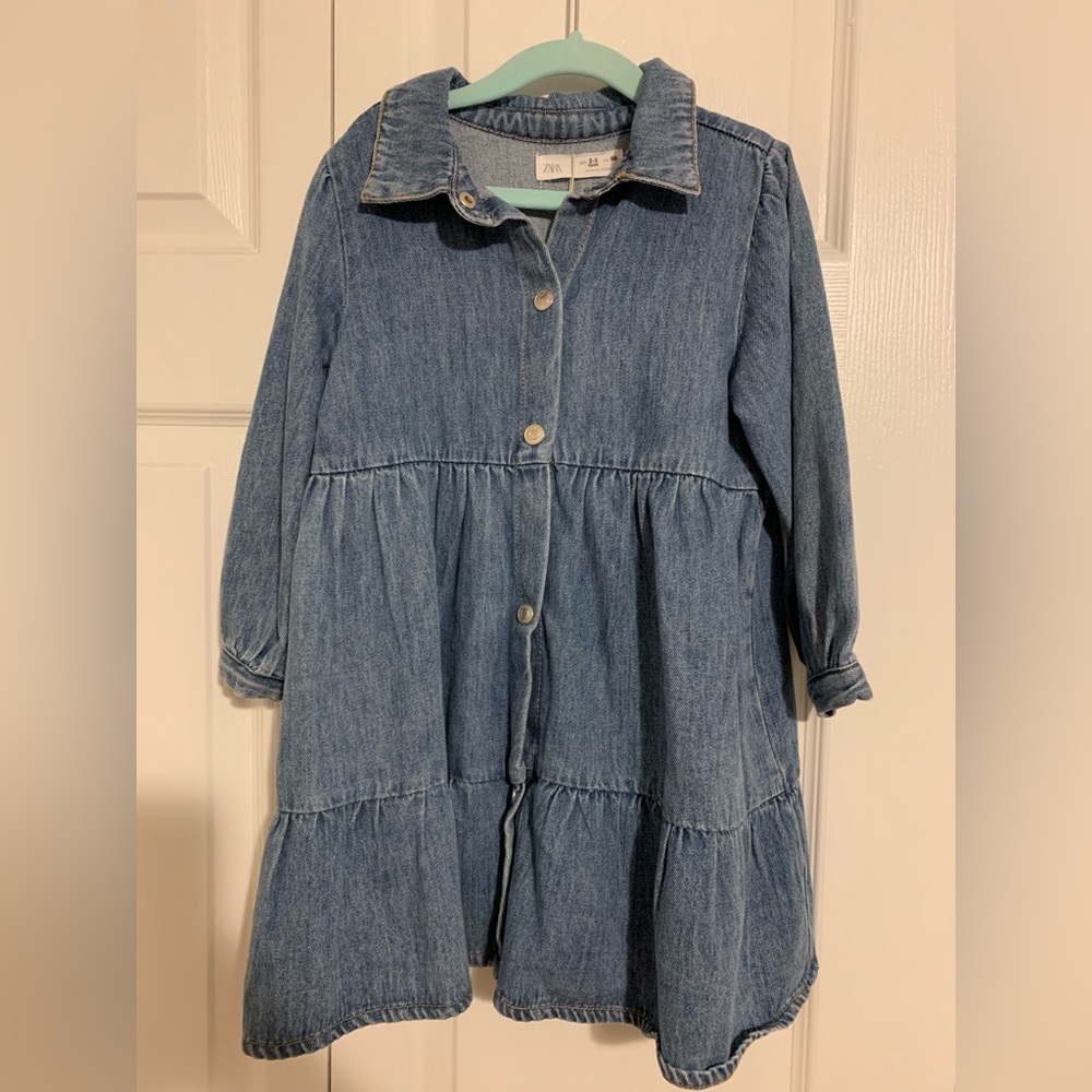 Zara Demin dress 2-3y